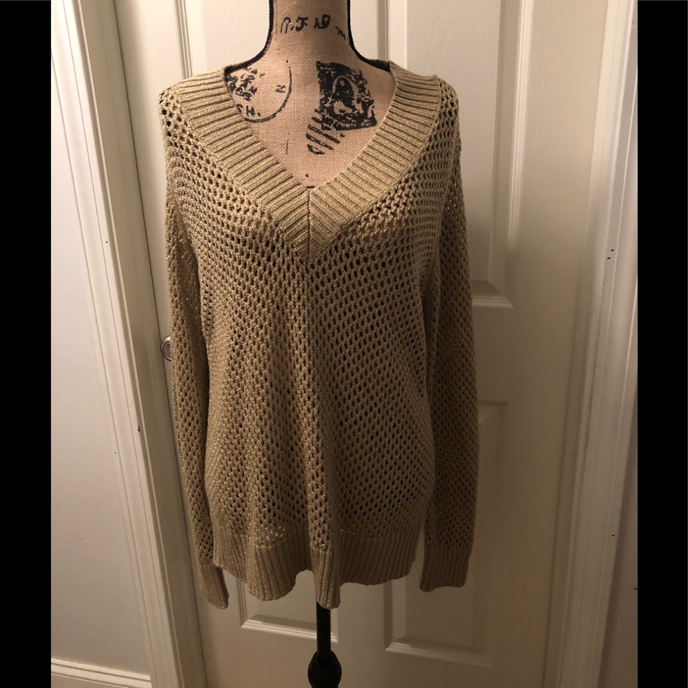 New Michael Kors Gold metallic sweater!